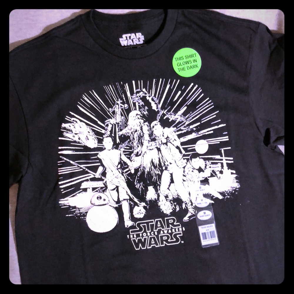 Star Wars Force Awakens Glow T-shirt Sizes M-2XL